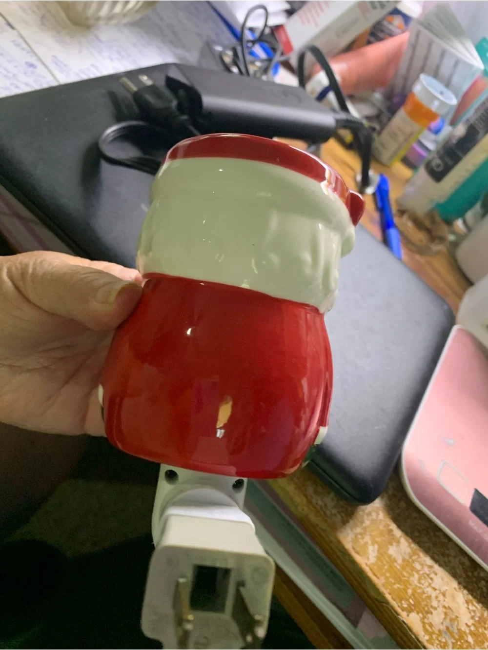 Santa Claus Ceramic Wax Warmer Night Light
